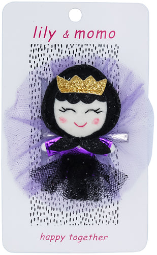 Good Witch Hair Clip- Black and Purple