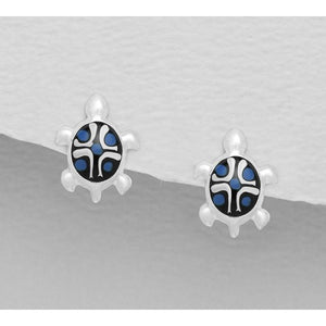 Turtle Star Sterling Silver Earrings