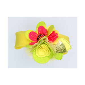 Zara Flower Headband- Citrus and Melon