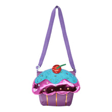 Load image into Gallery viewer, Sparkle Cupcake Handbag- Pink and Purple