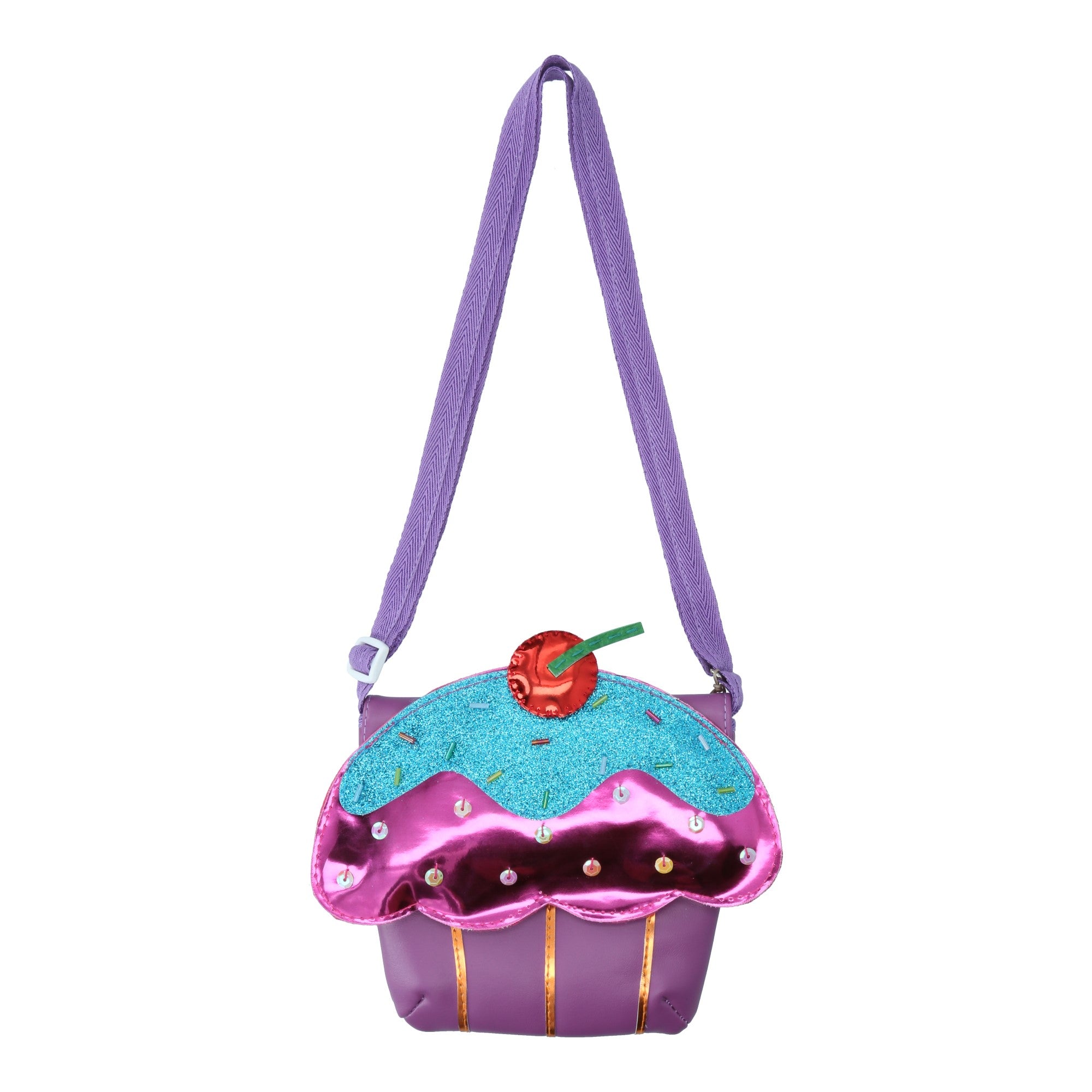 ショルダーバッグ・ポシェット ^BLACKPURPLE^ Muffin MultiBagPink BP24SSBAG05_PK Sparkle Cupcake Handbag- Pink and Purple – Lily and Momo