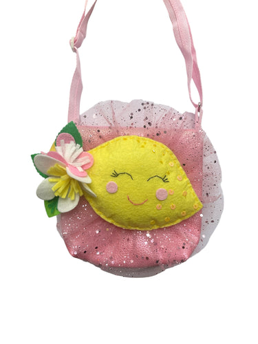 Lovely Lemon Bag- Pink and Yellow