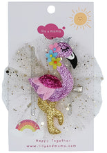 Load image into Gallery viewer, Tulle Flamingo Hair Clip- Pink