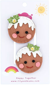 Holiday Cookie Friends Hair Clips- Multi