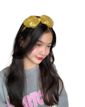 Load image into Gallery viewer, Kids Glitter Gold Headband- Glitter Gold