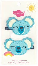 Load image into Gallery viewer, Baby Koala Kids Handmade Hair Clip- Baby Blue