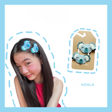 Load image into Gallery viewer, Baby Koala Kids Handmade Hair Clip- Baby Blue