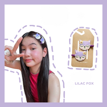Load image into Gallery viewer, Lilac Fox Kids Hair Clips- Lilac