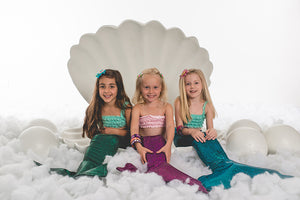 Pastel Under The Sea Trio Hair Clips- Multi