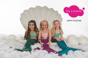 Pastel Under The Sea Trio Hair Clips- Multi