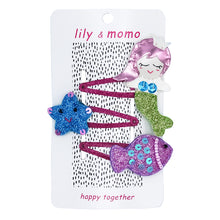 Load image into Gallery viewer, Pastel Under The Sea Trio Hair Clips- Multi