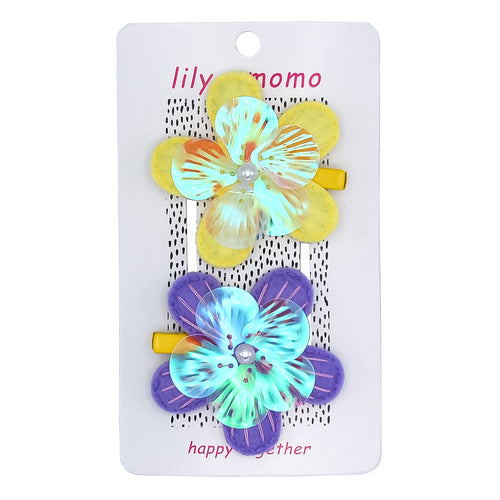 Pastel Petal Flowers- Yellow and Lilac