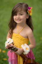 Load image into Gallery viewer, Beaded Floral Flower- Citrus and Lime