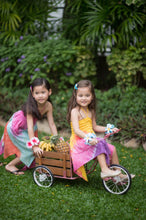 Load image into Gallery viewer, Hawaiian Flowers Hair Clips- Orange and Pink
