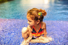 Load image into Gallery viewer, Making Waves Mermaid Hair Clips- Green and Glitter White