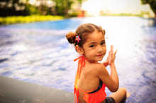 Load image into Gallery viewer, Making Waves Mermaid Hair Clips- Green and Glitter White