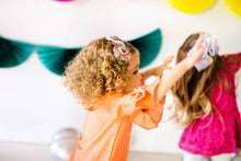 Load image into Gallery viewer, Carnival Bows Hair Clips- Pink and Green
