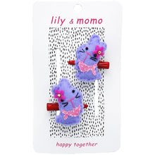 Load image into Gallery viewer, Baby Bunnies Kids Hair Clips- Purple and Pink
