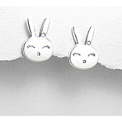 Baby Bunny Sterling Silver Earrings