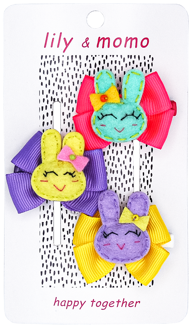 Bunny Trio Hair Clips