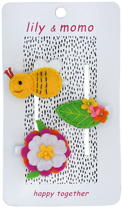 Buzzing Bee Hair Clips- Yellow and Green