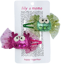Load image into Gallery viewer, Cute Crabs Tulle Kids Hair Clips- Pink and Green