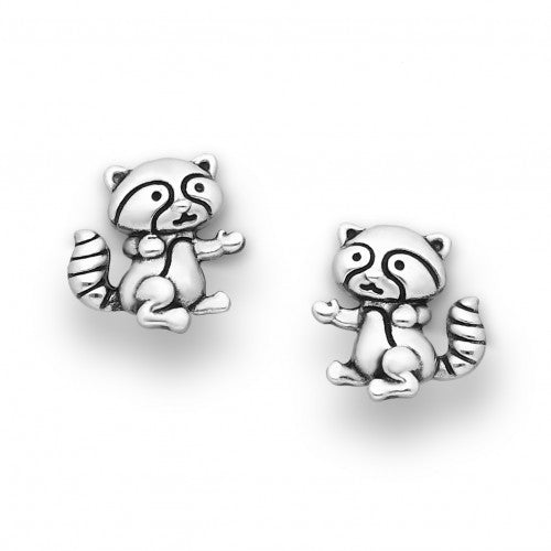 Little Raccoon Sterling Silver Earrings