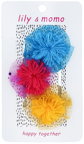 Firework Trio Hair Clips- Multi