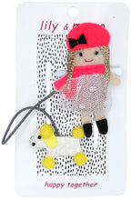 Load image into Gallery viewer, French Gal &amp; Poodle Pal Hair Clips- Yellow and Bright Melon