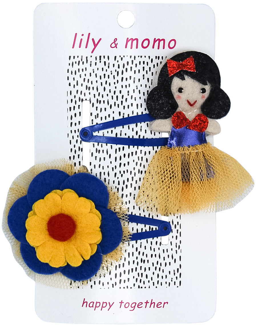 Friendly Flower Princess Hair Clips