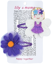 Load image into Gallery viewer, Garden Fairy Hair Clips- Pretty Purple