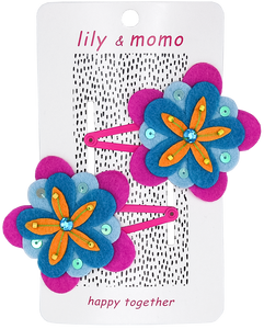Heidi Flower Hair Clips- Multi