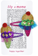 Load image into Gallery viewer, Ice Cream Sparkle Hair Clip- Multi