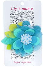 Load image into Gallery viewer, Ocean Flowers Kids Hair Clip- Blue