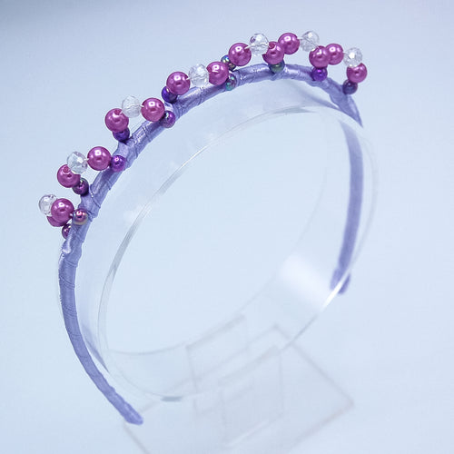 Pearl Princess Headband - Lilac