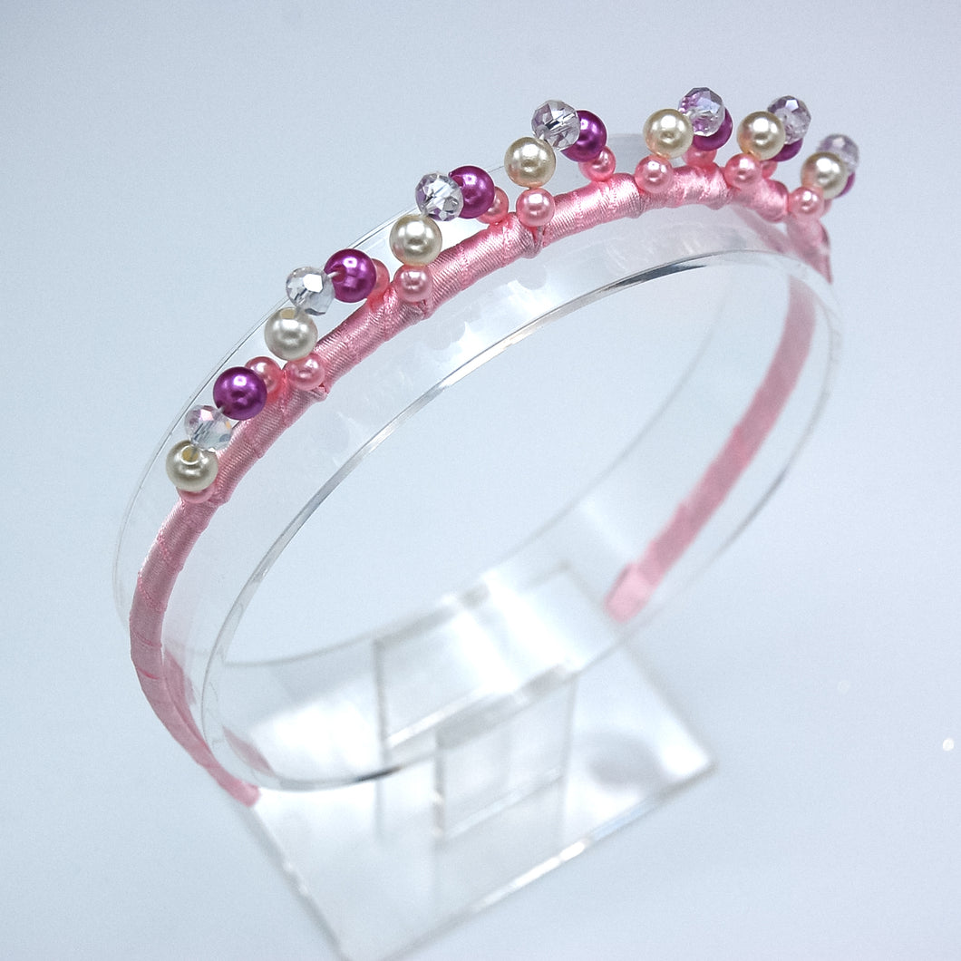 Pearl Princess Headband - Pink