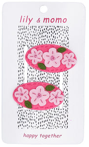 Petunia Flower Hair Clips
