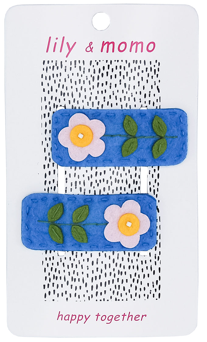 Sky Blossom Hair Clips