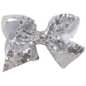 Small Sequin Bow - Silver