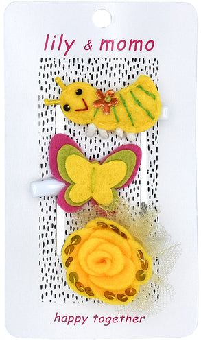 Springtime Ant Friends Hair Clips