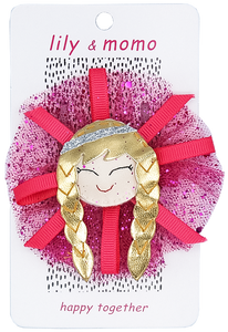 Tulle Princess Hair Clip - Pink