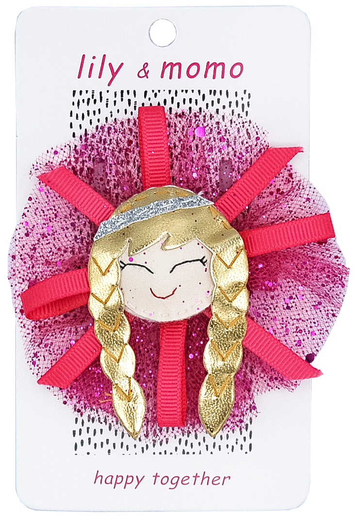 Tulle Princess Hair Clip - Pink